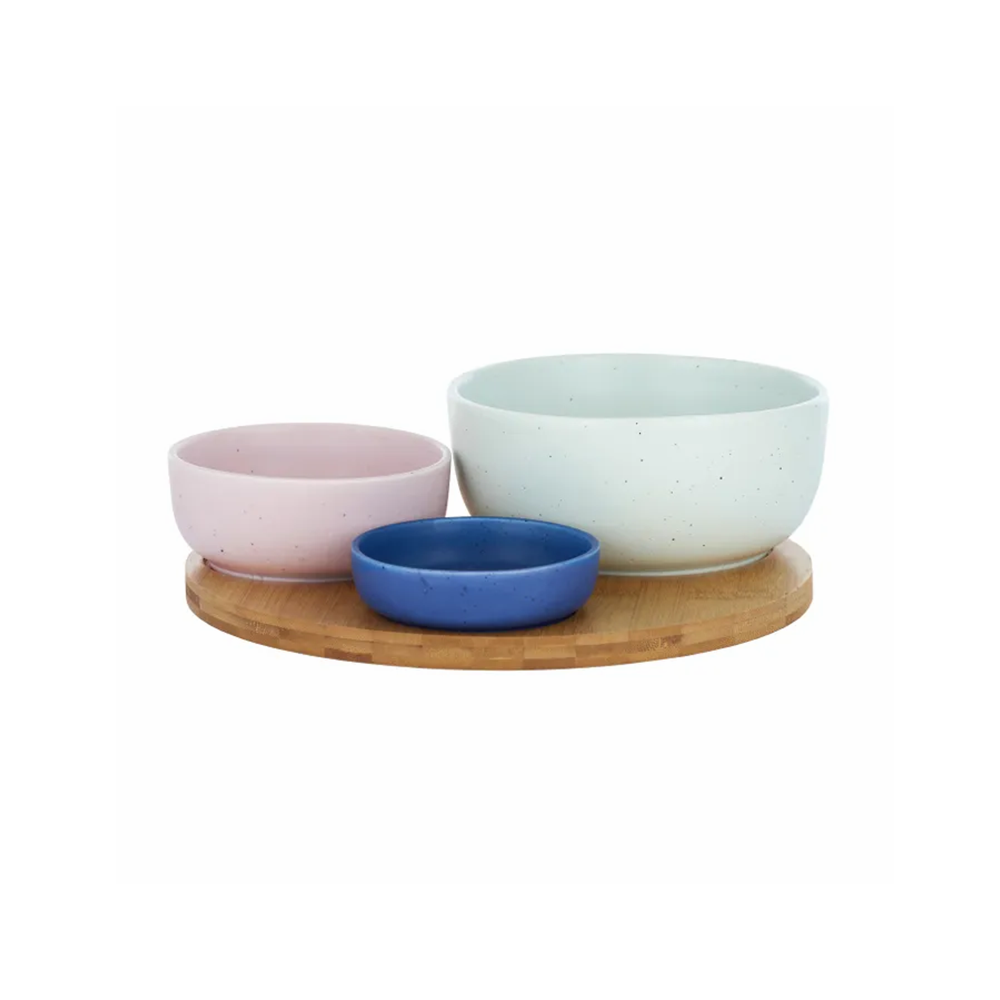 Vida 3Pce Serving Bowl Set Pastels Harley and Rose Florist